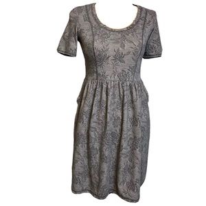 Saturday Sunday Gray Floral Dress sz XS